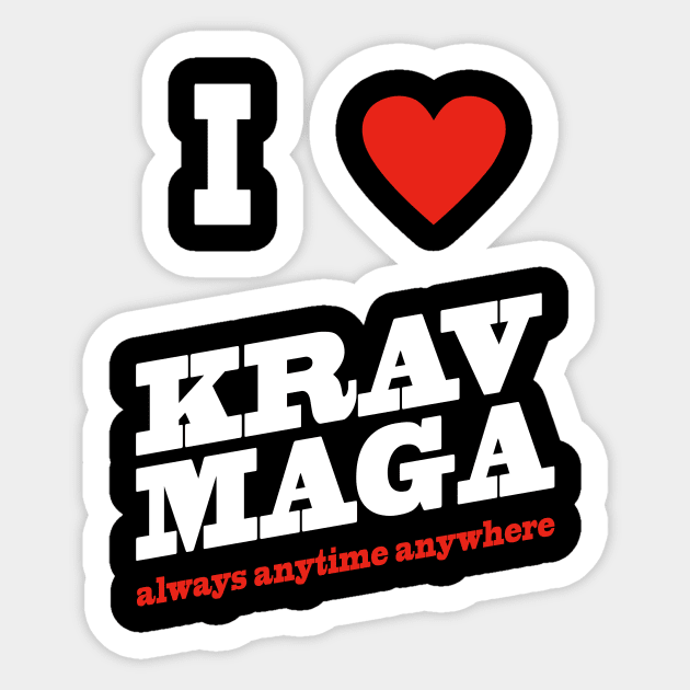 i love krav maga Sticker by Lomitasu